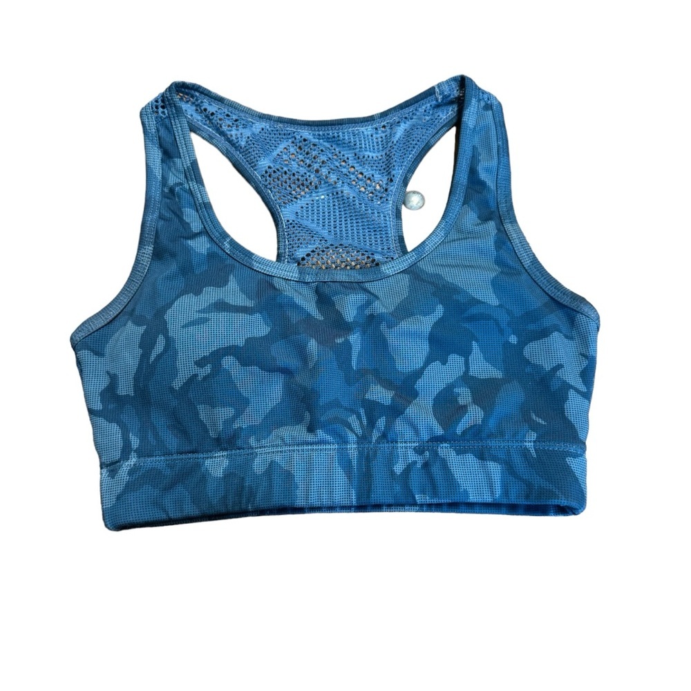 Zyia | Blue Camo Bomber Bra | Size XXS